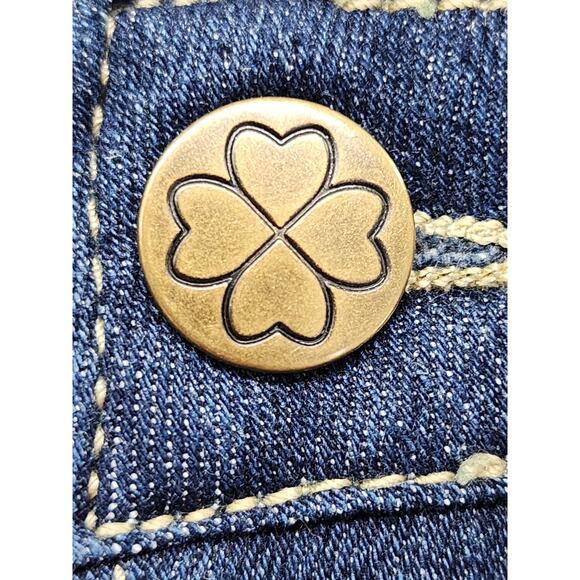 RPL Jeans New York High Rise Skinny Jeans Size 3 Juniors Blue Dark Wash Stretch - Picture 2 of 13